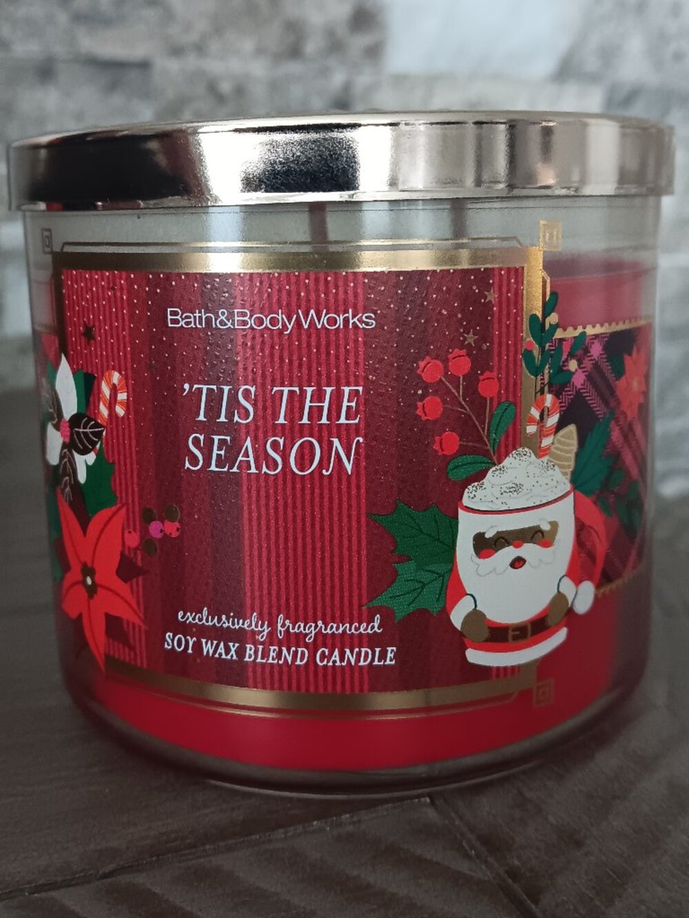 Bath and Body Works Tis the Season 3-wick candle